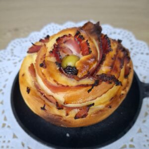 Rollos Divinos de pan de jamón
